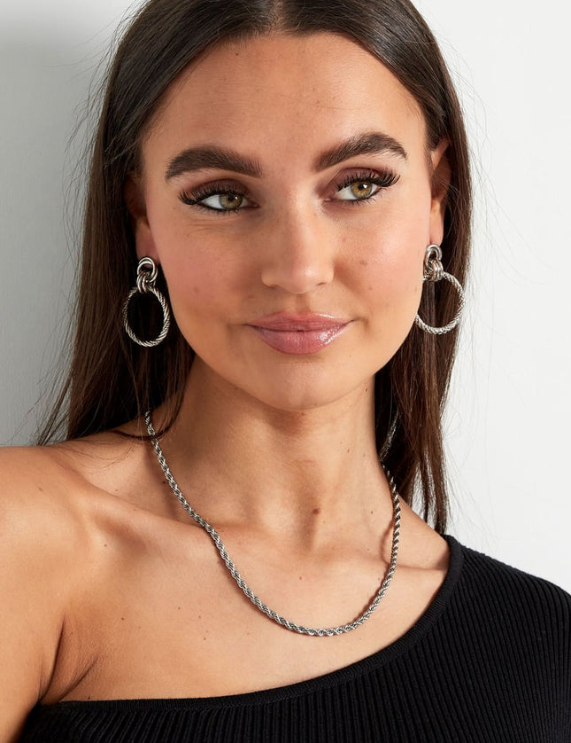 Collier unisexe torsadé - doré - 4.5MM