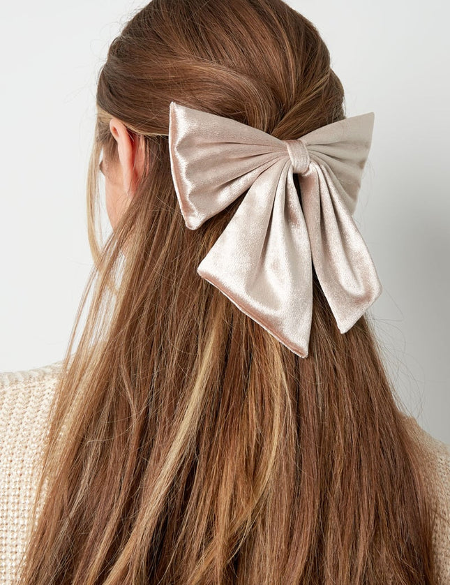 Belle pince à cheveux en forme de nœud - noire