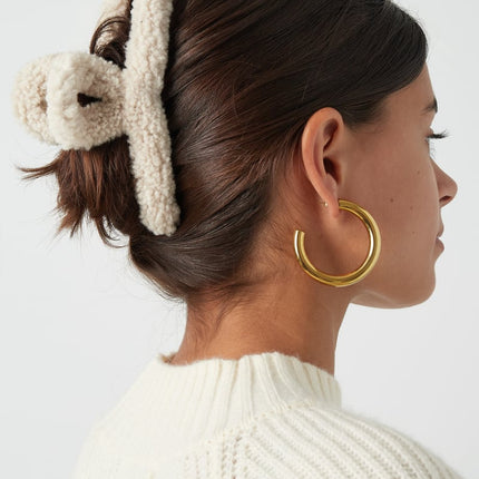 Fluffy Teddy Hair Clip