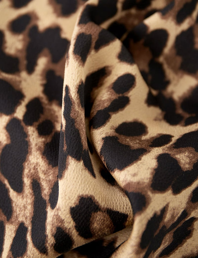 Long leopard print skirt