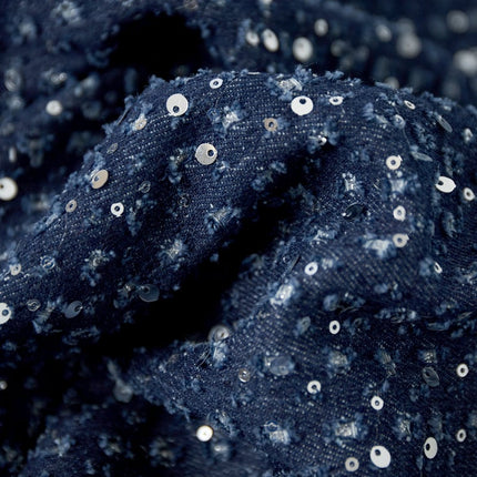 Veste en jean à paillettes