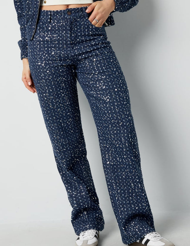 Jean en denim avec paillettes