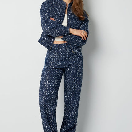 Jean en denim avec paillettes