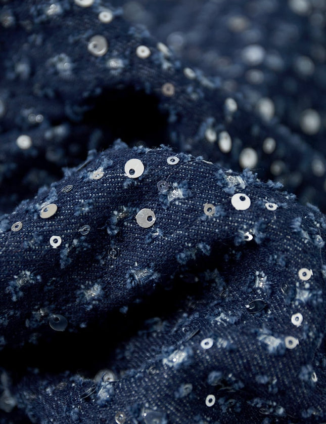 Jean en denim avec paillettes