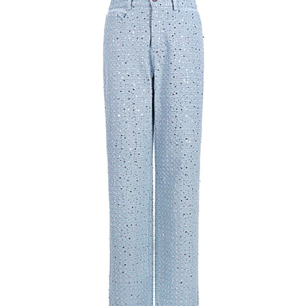 Jean en denim avec paillettes