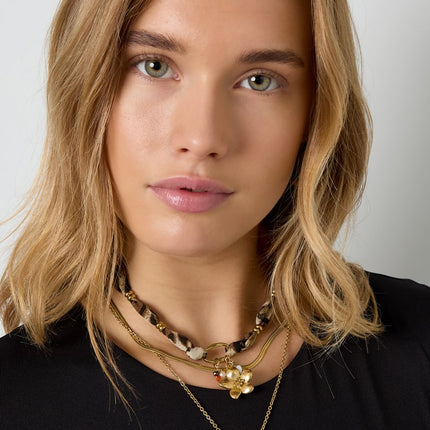 Colliers pendentifs Fleur Imprimé Léopard Décontracté Quotidien Simple Série Bijoux pour femmes