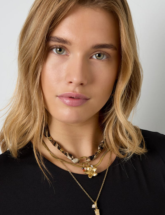 Colliers pendentifs Fleur Imprimé Léopard Décontracté Quotidien Simple Série Bijoux pour femmes