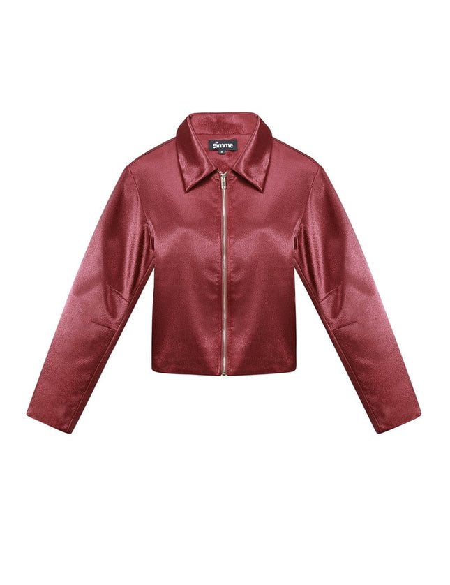Veste aspect satin