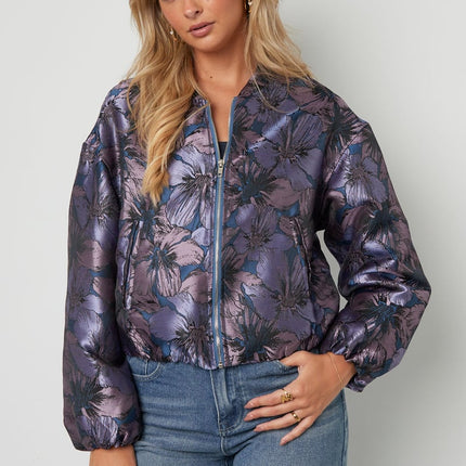 Jacquard Jacket Flower