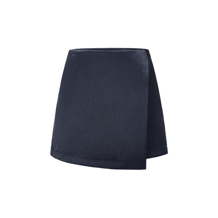 Jupe-short aspect satiné