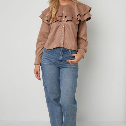 Layered Blouse Suede