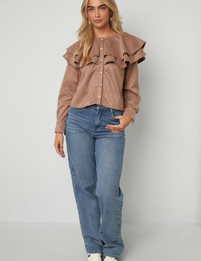 Layered Blouse Suede