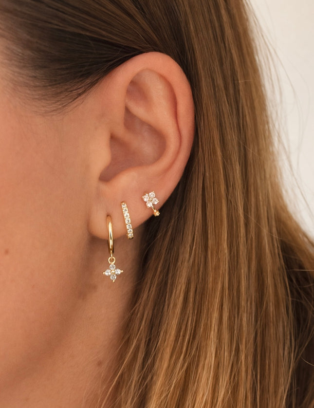 3 boucles d'oreilles Acier Inoxydable