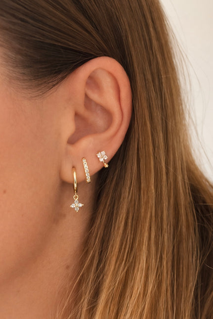 3 boucles d'oreilles Acier Inoxydable