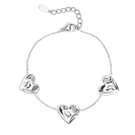 Bracelets à breloques en forme de cœur, décontractés, simples et quotidiens, bijoux pour femmes