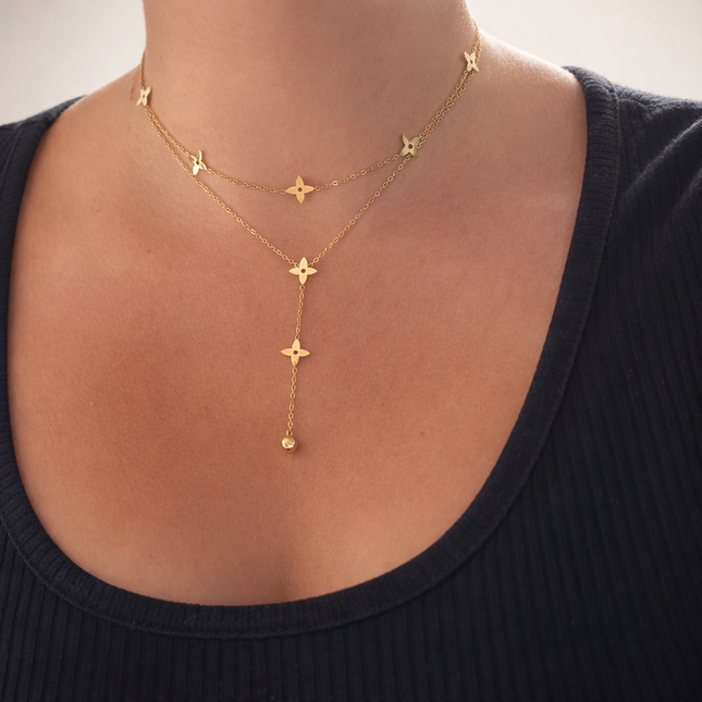 Collier Y Acier Inoxydable