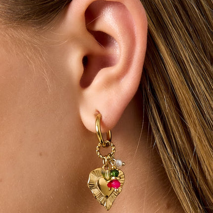 Heart Happy Charm earrings