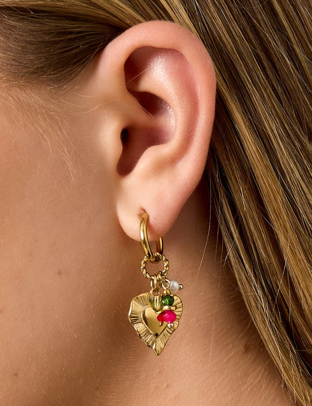 Heart Happy Charm earrings