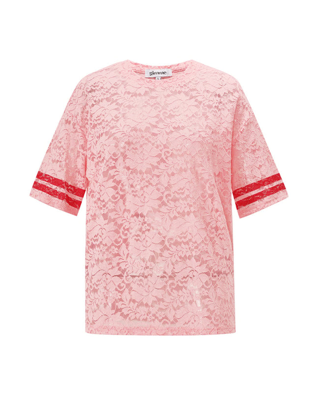 T-shirts américains en dentelle