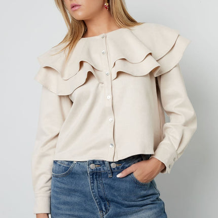 Layered Blouse Suede