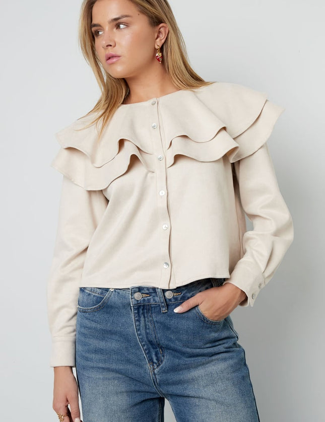 Layered Blouse Suede