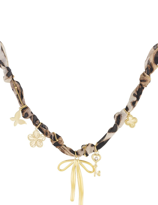 collier tendance léopard