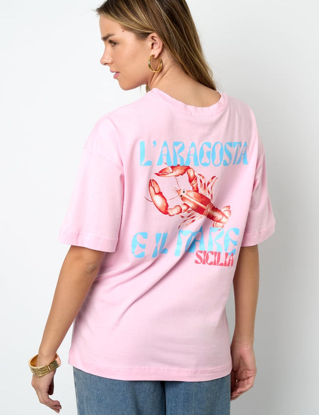 T-shirt oversize Aragosta Riviera Sicilia