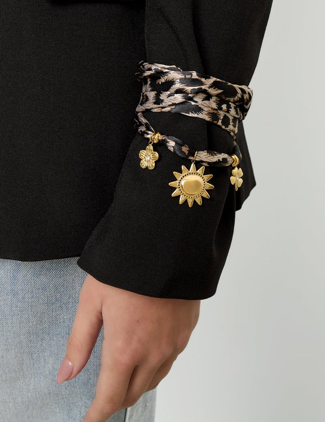 Bracelets à breloques en acier inoxydable Sun Casual Daily Simple Series Bijoux pour femmes