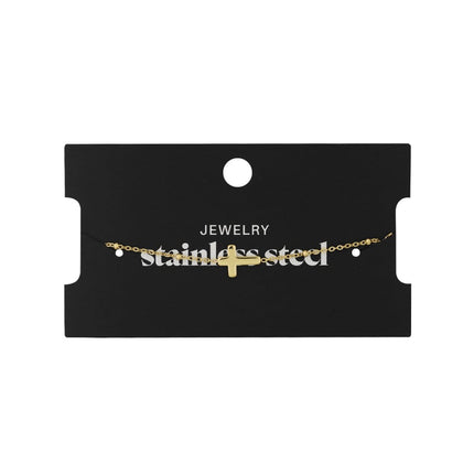 Bracelet Classic Cross Gold Color Stainless Steel