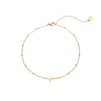 Bracelet Classic Cross Gold Color Stainless Steel