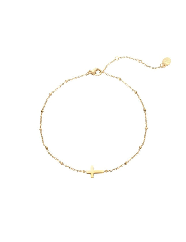 Bracelet Classic Cross Gold Color Stainless Steel