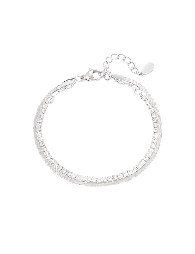 bracelet double avec diamants