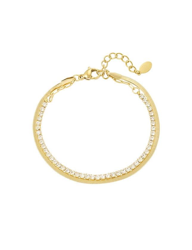 bracelet double avec diamants