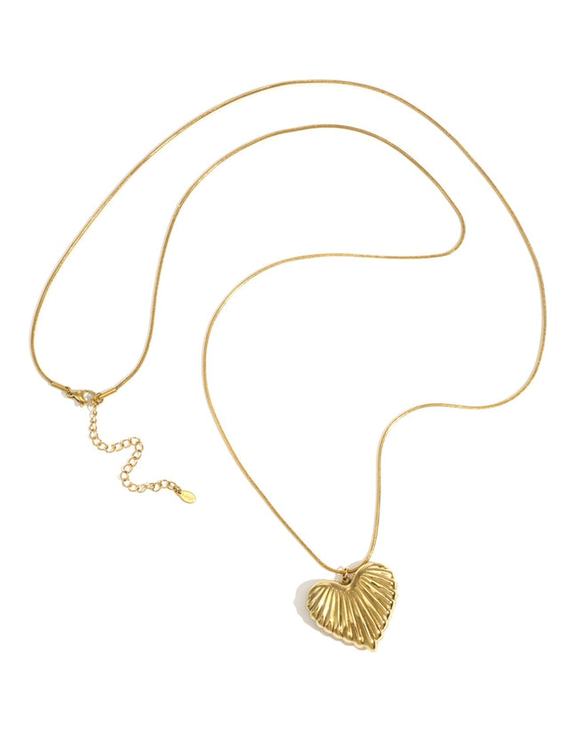 Stainless Steel Long Necklaces Heart Casual Daily Simple Series Women's jewelry