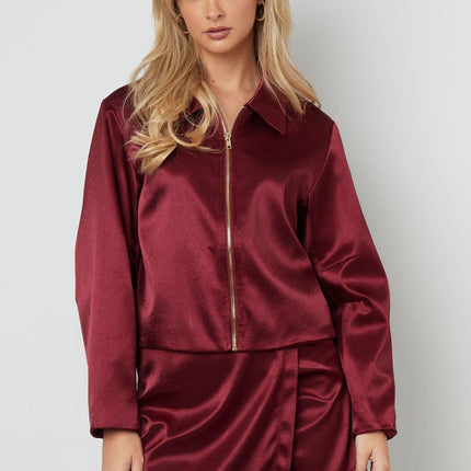 Veste aspect satin