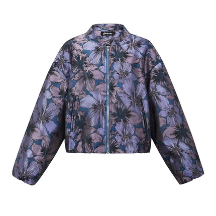 Jacquard Jacket Flower