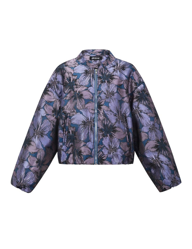 Jacquard Jacket Flower