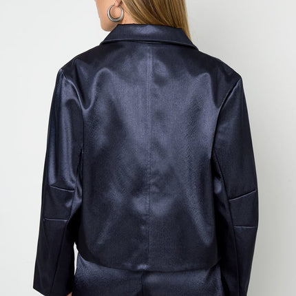 Veste aspect satin