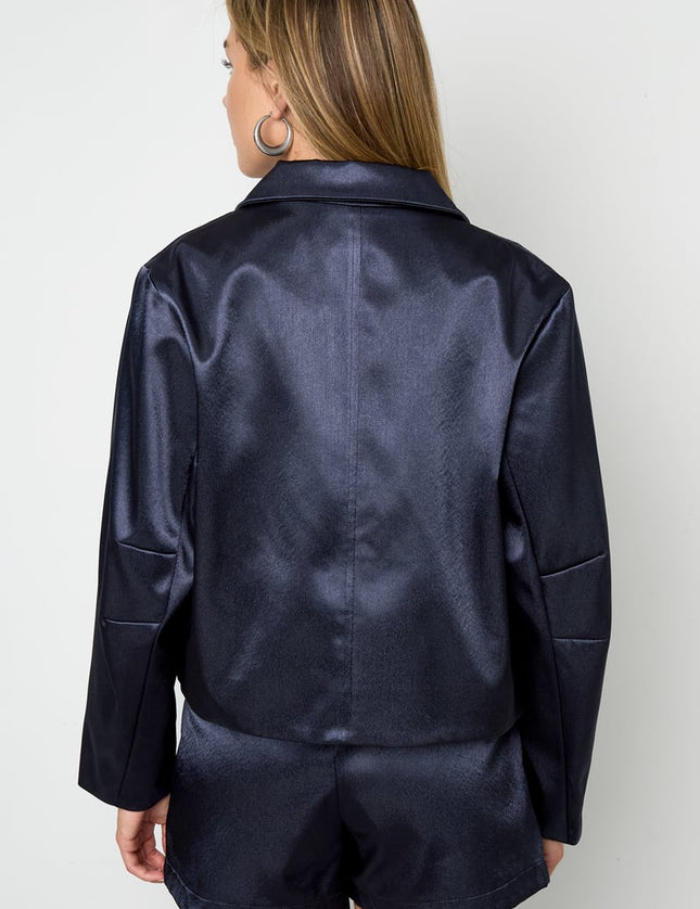 Veste aspect satin