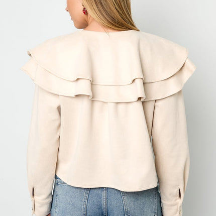 Layered Blouse Suede