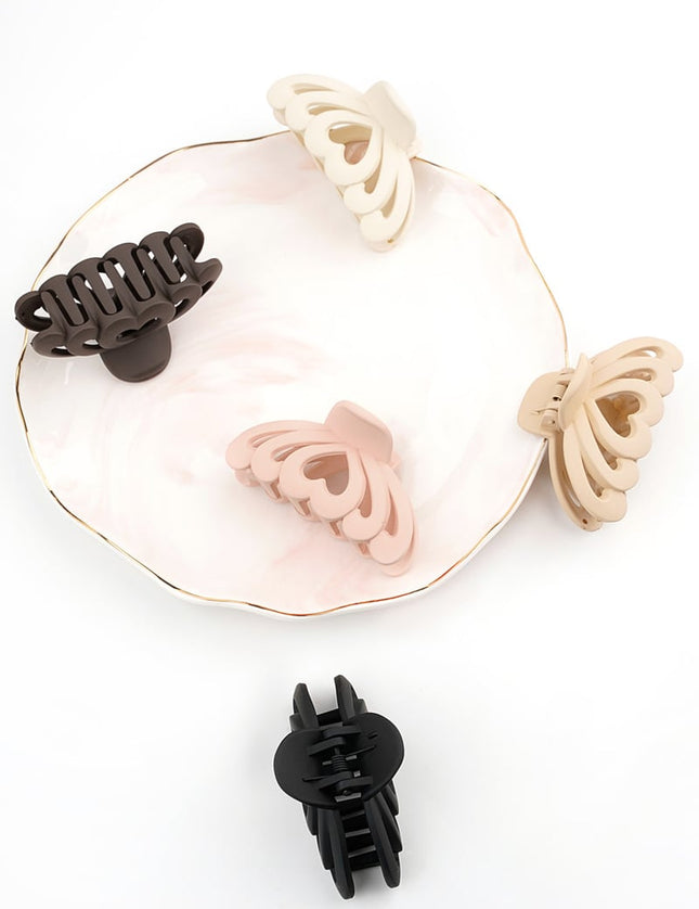 Barrette à cheveux multi coeur