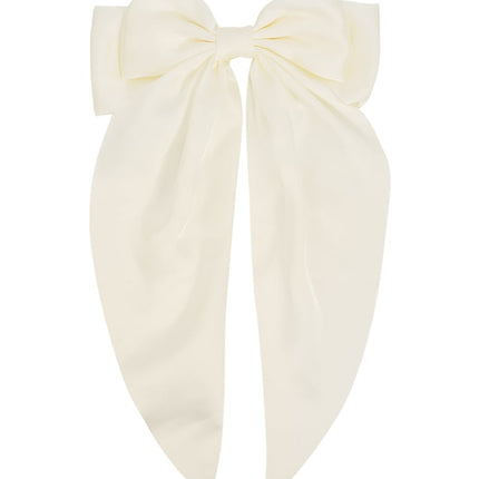 Grande barrette à cheveux avec noeud en satin