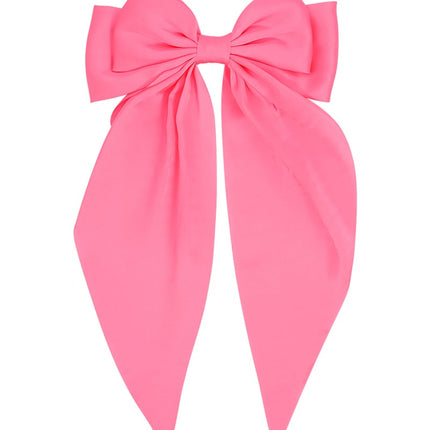 Grande barrette à cheveux avec noeud en satin