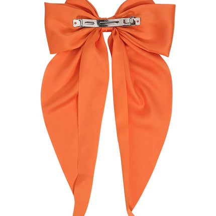Grande barrette à cheveux avec noeud en satin