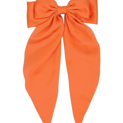 Grande barrette à cheveux avec noeud en satin