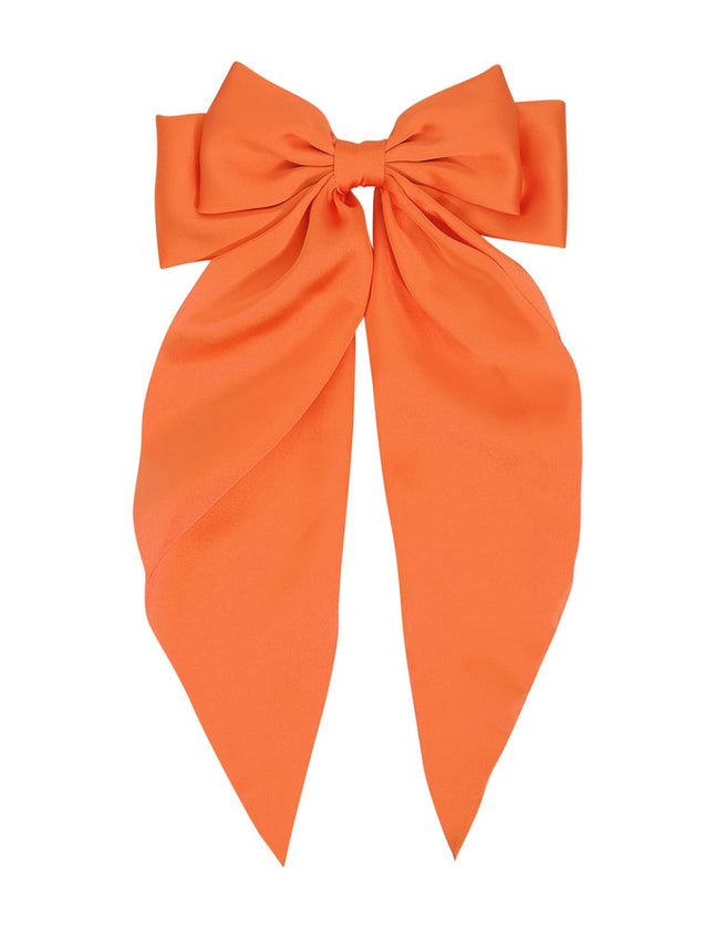 Grande barrette à cheveux avec noeud en satin