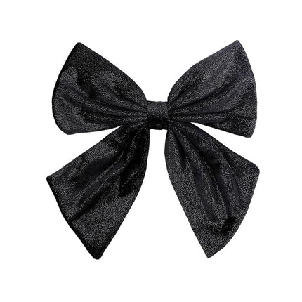 Belle pince à cheveux en forme de nœud - noire