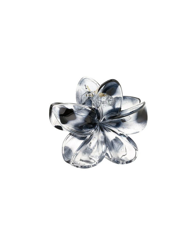 Pince à cheveux à motif de fleurs hawaïennes - Marron