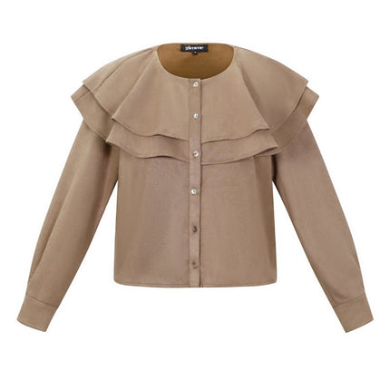 Layered Blouse Suede