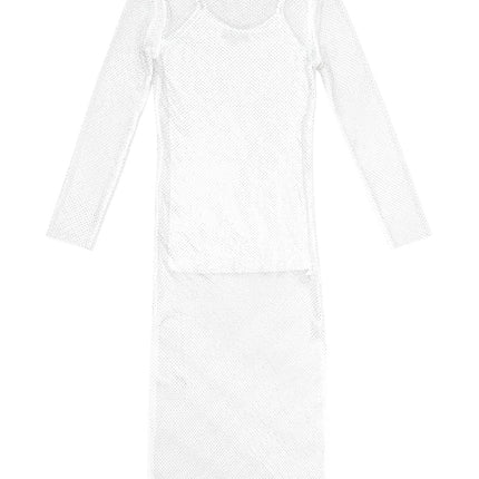 Long sparkly dress - black - S